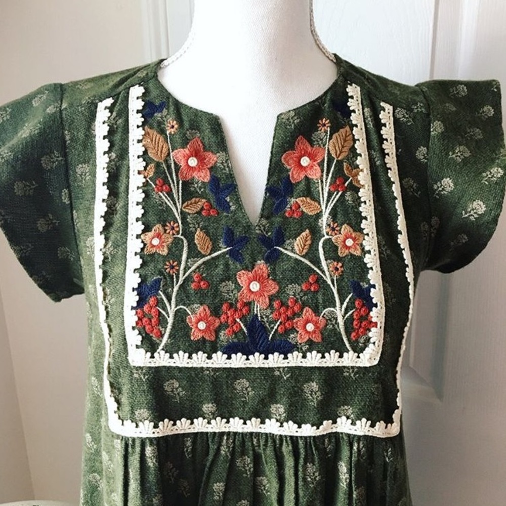 Embroidered Cotton Dress - Picture 2 of 4